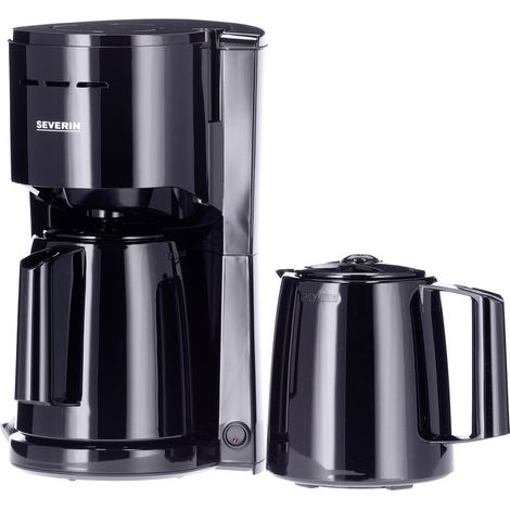 Severin KA 9307 Kaffeemaschine Schwarz  Fassungsvermögen Tassen=8 Isolierkanne
