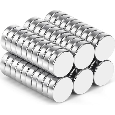 Aimant en néodyme, paquet de 50 aimants en papier kraft, aimants de jardin en aluminium, lampe pour étui en plastique, tableau blanc 203mm (1/3)