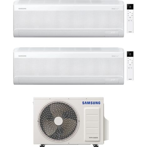 Climatiseur Samsung Dual Split Windfree Avant S2 7+9 BTU avec AJ040TXJ2KG/EU Inverter R-32 Wi-Fi Classe A+++