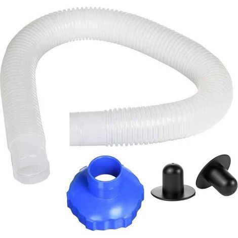 Tuyau de Skimmer de Piscine, Adaptateur de Tuyau de Filtre pour Skimmer de Surface Tuyau et Adaptateur + Bouchons muraux (1/5)
