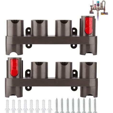 Support d'accessoires pour Accessoires d'aspirateur Dyson Gen5 V15 V12 V7 V8 V10 V11 SV10 SV11, Support Accessoire Dyson (10 Prises de Rangement, Paquet de 2) (1/5)