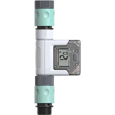 Débitmètre d'eau WiFi pour tuyau d'arrosage, compteur d'eau intelligent avec 4 modes de débit, suivi du débit en temps réel et lecture facile. (1/5)