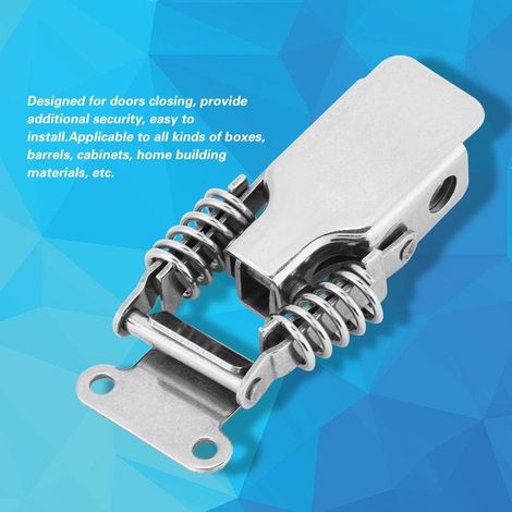 Verrou à ressort Hyuduo, serrure de porte d'armoire en acier (1/5)