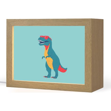 LUCE NOTTURNA PER BAMBINI Dinosauro - Blu - Occhiali da sole 20x15 cm