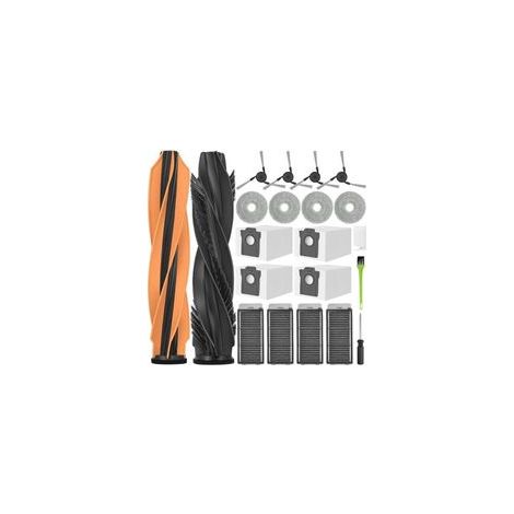 Neptune – Accessoires pour aspirateur Dreame X50 Ultra – Lot de 2 brosses principales, 4 sacs à poussière, 4 filtres, 4 chiffons – Compatible L40s Pro Ultra