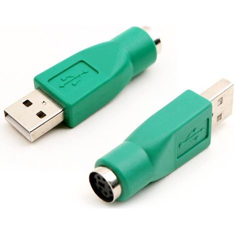 PS/2 vers USB de Adaptateur, Adaptateurs USB Mâle vers PS/2 Fem, Adaptateur Clavier PS/2 vers USB de Remplacement pour Connecteur de Souris D'ordinateur et Clavier (1/5)