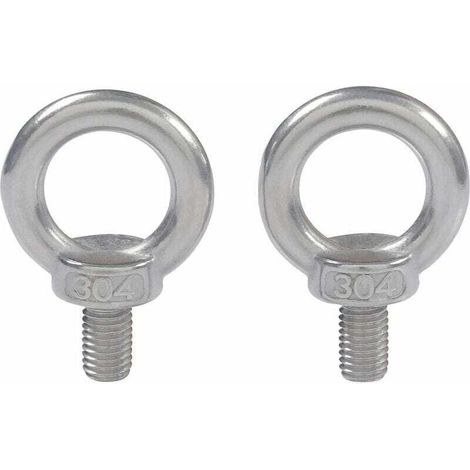 M4X10 304 En Acier Inoxydable Filetage Male Anneau De Levage à Oeil Boulon à Oeil Boulon à Oeil Vis Machines épaule 10 PCS (1/4)
