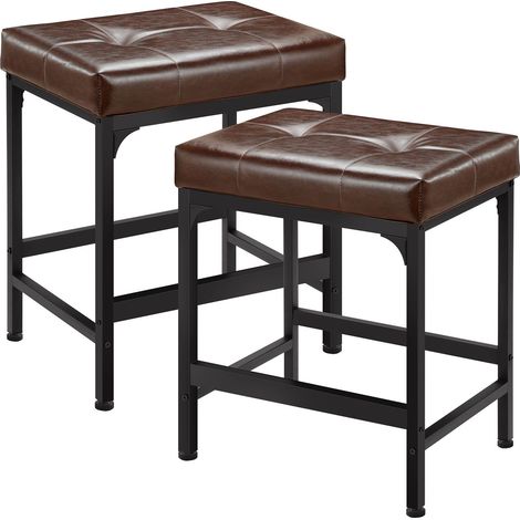 2er-Set Barhocker, Küchenhocker, 52 cm dicke Schaumstoffpolsterung, für Küche, Restaurant, Café, Theke (1/5)