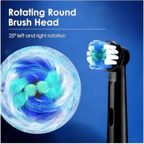 Brosse à dents électrique rotative - - Suspension magnétique - 5 modes - Nettoyage sonique - 8 têtes de brosse (1/5)