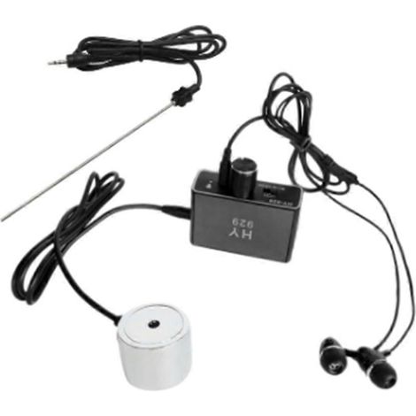 Détecteur de fuites de canalisations d'eau, kit de test et de surveillance des fuites de tubes avec deux sondes et écouteurs. (1/5)