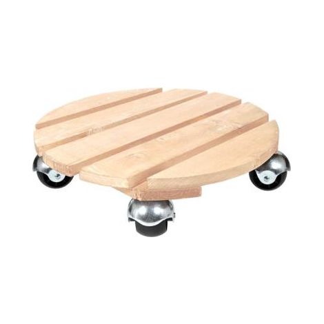 Rotolo per piante rotondo in legno grezzo Basics 37,5 cm - Louis Moulin
