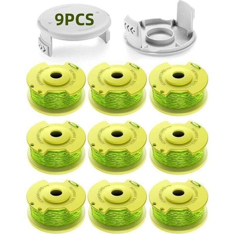 Packung mit 11 Ersatzspulen für One+ 18V, 24V und 40V Freischneider, 2 mm Durchmesser und 3,4 m Länge. Ersatzspulen AC14RL3A (9 Spulen, 2 C)