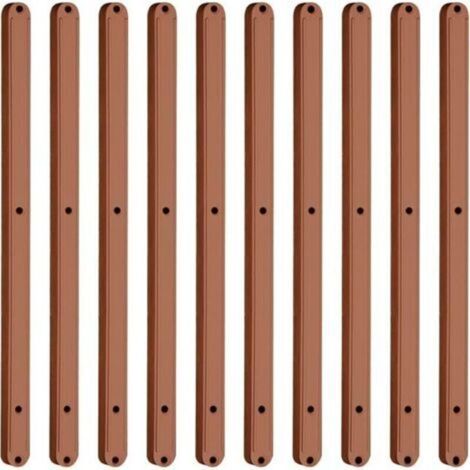 Lot de 10 glissières de tiroir en plastique 298 mm – Design caché silencieux – Résistant à l'usure – Pour armoires et tiroirs extensibles