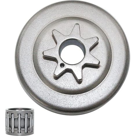Kit de tambour, roue dentée et roulement d'embrayage 3/8" 7 dents pour Stihl 041 AV 041 FB 030 031 032 Tronçonneuse, 1113 640 2000 (1/5)