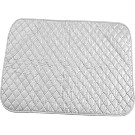 Tapis de repassage/sèche-linge gris résistant à la chaleur, idéal pour le linge de table, de voyage ou de travail. Parfait pour les déplacements professionnels et les voyages d'affaires.-60cmx55cm