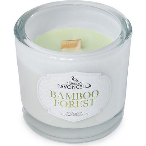 Candela di soia Bamboo Forest bianca 170g