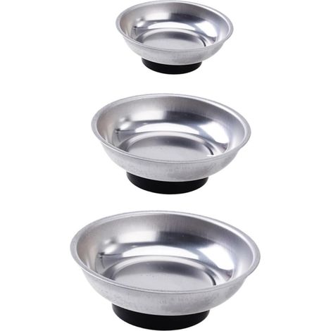 3 Pièces Ensemble de plateaux magnétiques travail outil organisateurs pour aimant support magnétique plateau magnétique plateau de pièces magnétique botte en caoutchouc (1/5)