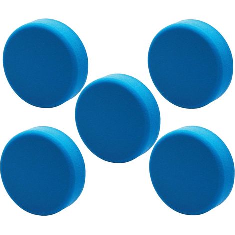 X5 Draper 125mm Polishing Sponge Medium Hook and Loop Blue 12.5cm 5 Inch 02108