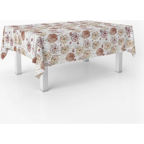 Nappe Toile cirée Lavable rectangulaire 260x140 cm Freda Lilas (1/5)