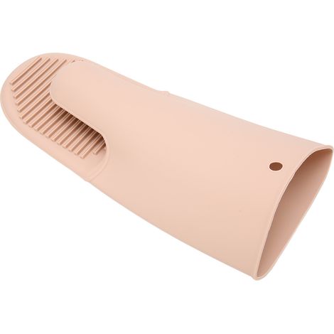 Mitaines de Cuisson en Silicone, Protège-Doigts Résistant à la Chaleur, Gants pour Pot à Cire Épilation, Support Chaud, Rose (1/5)