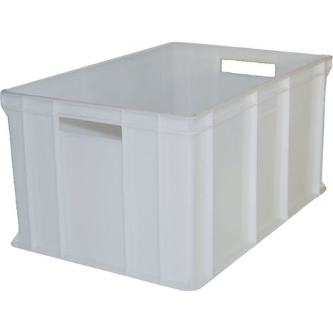 Contenitore in plastica bianca 600 x 400 x 300 mm