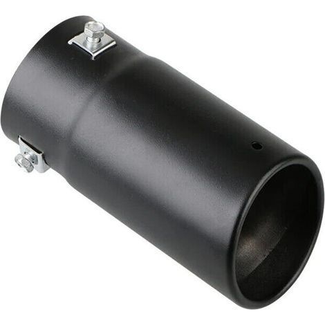 Embout de silencieux d'échappement en acier inoxydable, 70mm, noir, modifié pour voiture, 1 pièce (1/5)