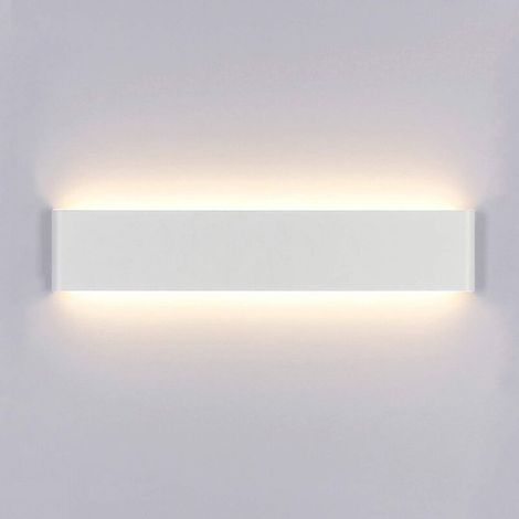 Applique Murale Interieur LED 40CM Lampe Murale Blanc Chaud Moderne Up Down Lampe 14W AC 220V Luminaire Mural pour Chambre Salon Escalier Couloir [Classe énergétique A+] (1/4)