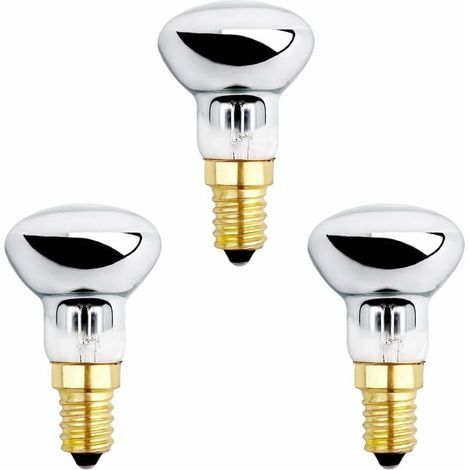 Ampoule E14 R39 25W pour Lampe de Lave, Dimmable, Blanc Chaud 2600K, 250LM, Ampoules Réflecteur Petit Culot pour Chauffer Lampe à Bulles, Lampe à Fusée, Lampe Pailletée, lot de 3 (1/5)