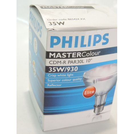 Philips – Ampoule à décharge 35W PAR30 blanc chaud 930 angle 10° – Brûleur céramique iodure – Longue durée de vie – 865424