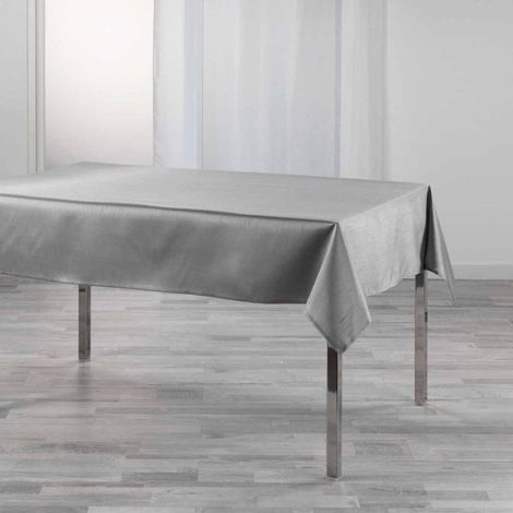 Nappe Rectangulaire "Shana" 150x240cm Gris Perle (1/2)