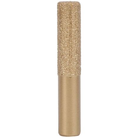 Mèches de défonceuse diamantées à queue droite brasée en or pour pierre de quartz marbre couteau à joint 12.7 x 13.5 x 75mm (1/5)