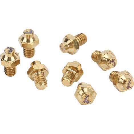 8 Boulons en Titane pour Pédales VTT, 8Pcs Vis Antidérapantes M4x5mm Dorées (1/5)