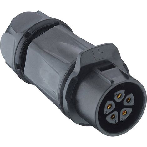 Lutronic 0262 03 Rundsteckverbinder Kupplung, gerade Gesamtpolzahl: 3   1 St.