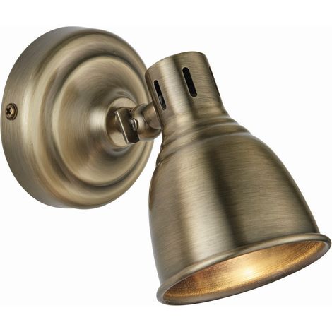 Endon Westbury - Plaque de Laiton Antique à 1 Lumière LED, GU10 (1/5)