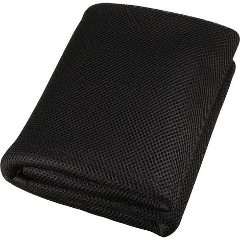 Speaker Mesh Mesh Fabric (Without Rattan Canvas) Dustproof for Audio Box - Black, 50 x 140 cm (1/5)