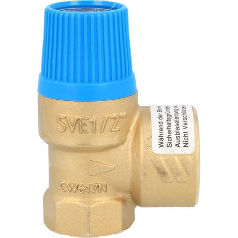 Membran Sicherheitsventil Überdruckventil 1/2 Zoll - Wasser 10 bar