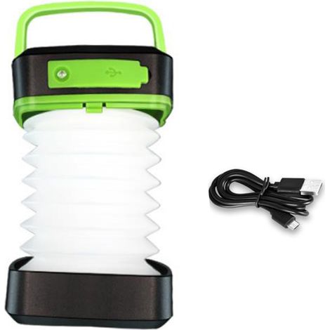 Lampe Solaire - Éclairage Extérieur pour Jardin - Régulable en Luminosité - Étanche IPX4 - Poignée Métallique et Crochet - 1 Pièce (1/5)