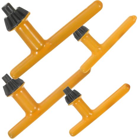 4 Pcs Clé à Mandrin pour Perceuse Électrique en Acier Haute Précision Poignée de Pouce Orange, Remplacement Pratique pour Mandrin de 10 à 20mm (1/5)