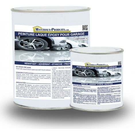 Peinture Laque Epoxy pour Garage - 1 Kg Blanc - MATPRO (1/5)