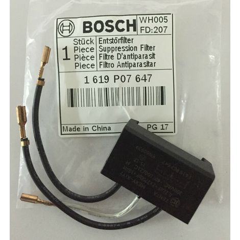 Repuesto original BOSCH 1619P07647  Filtro antiparasitario