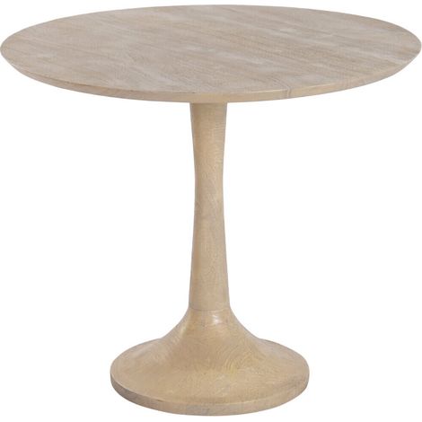 Mesa Redonda Comedor Madera Mango 90X90X77 (1/5)