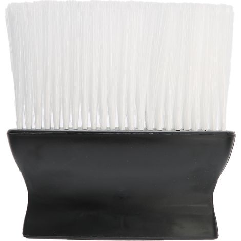 Brosse à poussière professionnelle pour cou - Élimination douce des poils du cou - Idéale pour barbiers - Blanche (1/5)