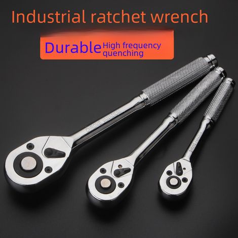 Juego de herramientas reparación automóviles: llave de carraca 1/2", 3/8", 1/4" (mango moleteado calabaza)