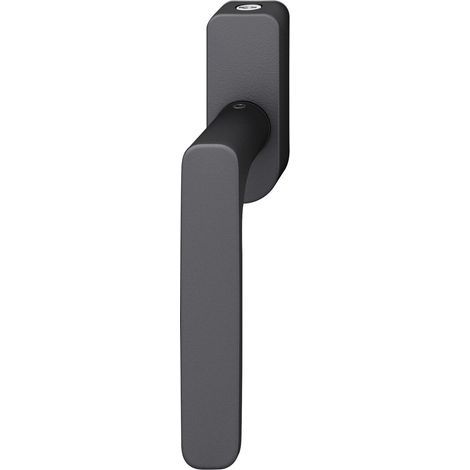 FSB Fenstergriff 34 1289 abschließbar ovale Rosette, Aluminium schwarz matt (1/4)