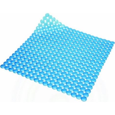 TAPPETO ANTISCIVOLO PER DOCCIA MOD. RONDO' CM 52X52 Blu