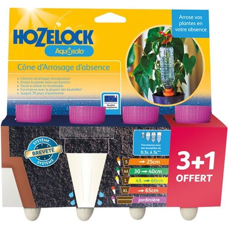 Cónico de riego Ceramic Aquasolo Violeta X4 Especial Jardín - Hozelock