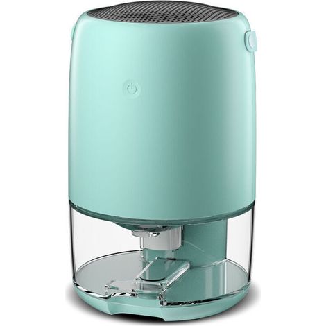 Dehumidifier with automatic shut-off, small, quiet dehumidifier for the home, dehumidifier for bedroom, campervan, closet, bathroom dehumidifier (blue) (1/5)