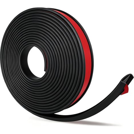Bande de Chant en Forme de U, 6m x 18mm Protection Meuble, Noir (1/5)