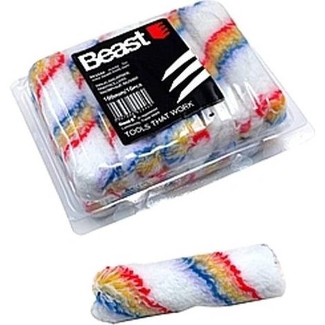 Rouleaux de Peinture 10 Pcs 100 mm - Acrylique - Idéaux pour Finitions - Haute performance - Acier haute qualité - Beast