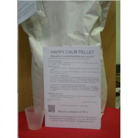 1 kg Happy Calm Pellet Calme: HAPPY CALM PELLET nourrit les chevaux agités 5 kg ou 25 kg